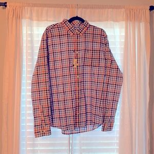 Johnnie-O Button Dolly Plaid Button Up - Pink and Blue